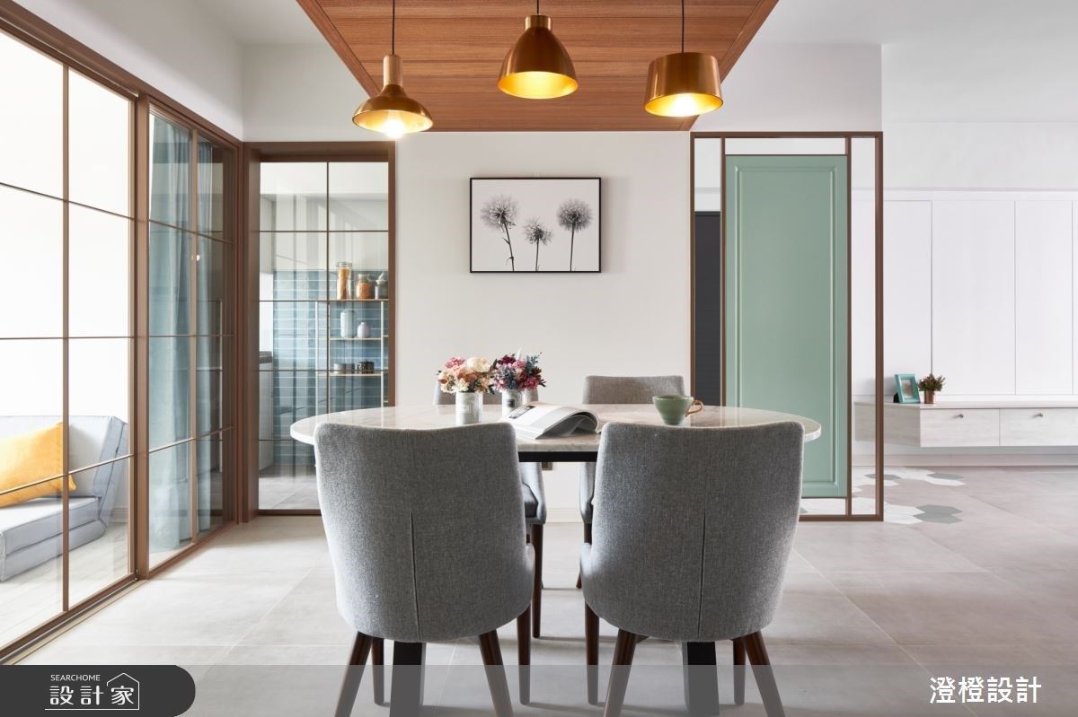 Tiffany 綠混搭玻璃拉門譜出新氣象！老屋翻新以歐美風回歸好感生活