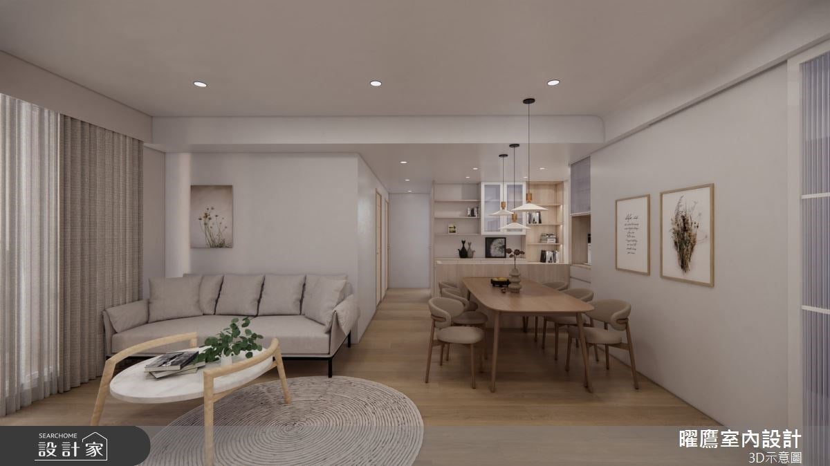 26 坪打造 4 房 2 廳！現代北歐宅打造超強收納機能，三代同堂五口之家也...