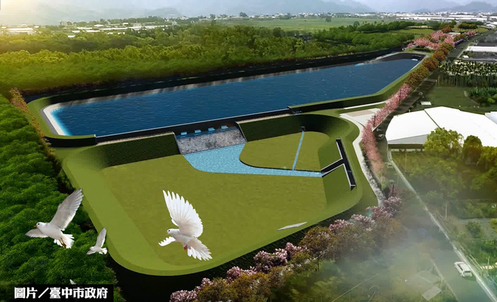 新社九渠溝滯洪池 11月完工防汛