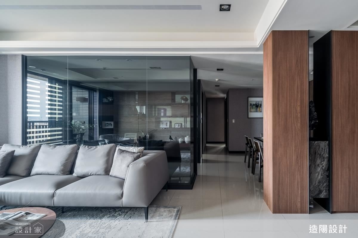 以對比之和諧，鋪敘寬和舒適的人文宅