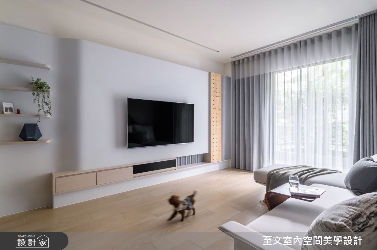 27 坪老屋用弧形、淡彩與輕隔間，找回生活必需的浪漫儀式感