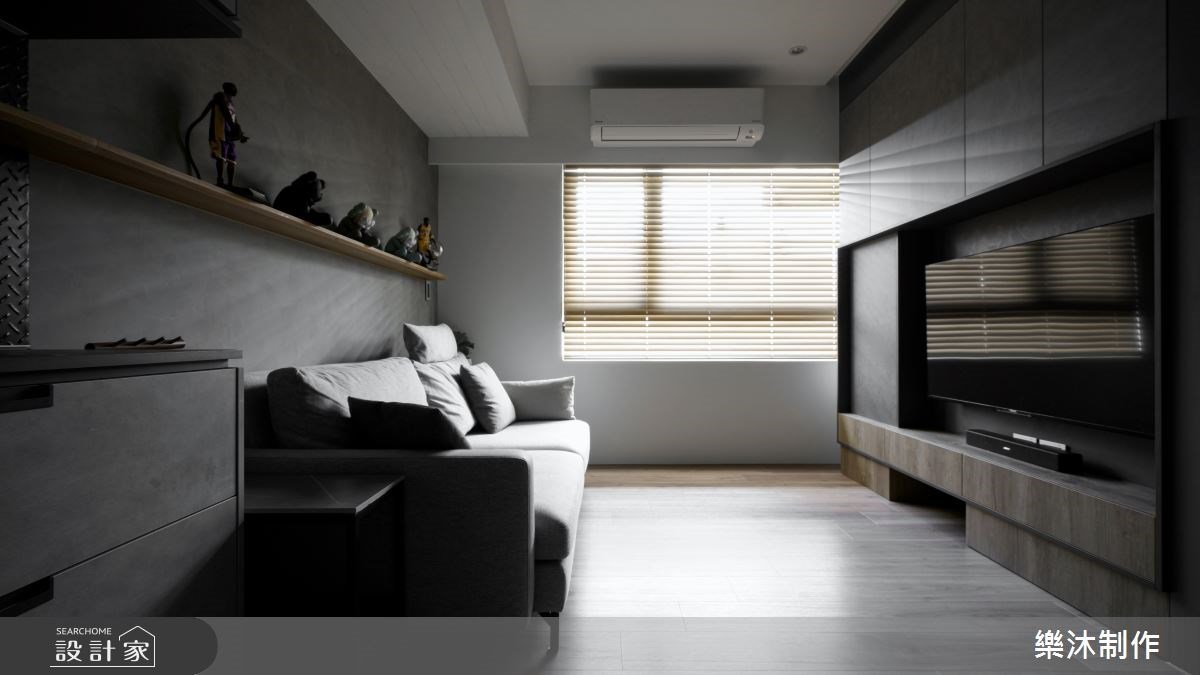 一展深黑簡約風的優雅！以低彩度視角，堆疊19坪小宅的立體景深
