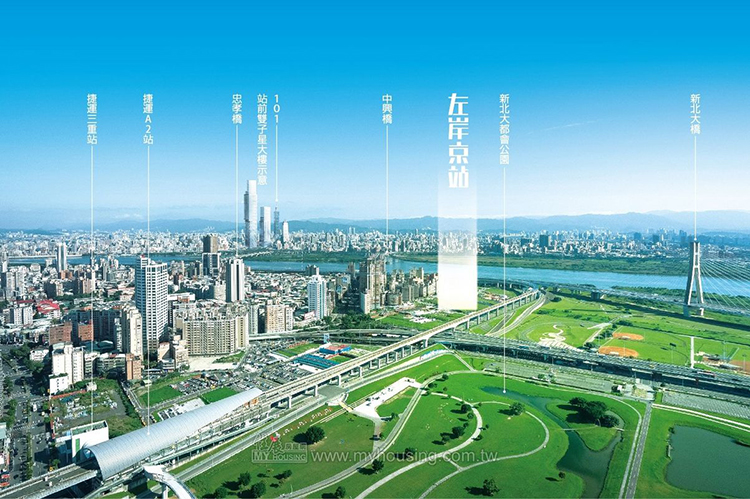 都會公園第一排 三重景觀新地標