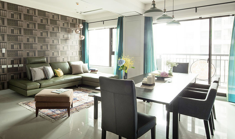 中和 25 坪混搭色彩親子公寓