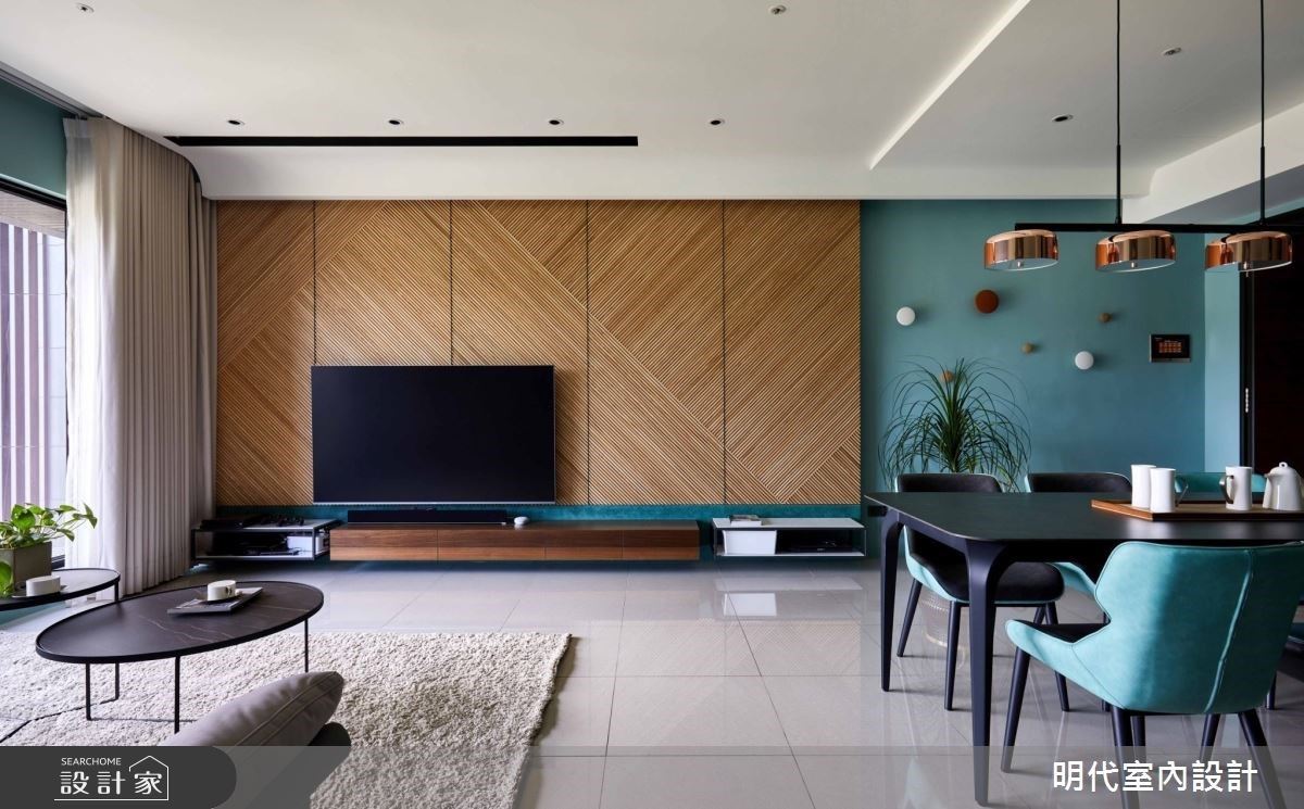 沁涼海藍綠、自然木質調 徜徉 35 坪休閒系現代宅，壓力全部消失了！
