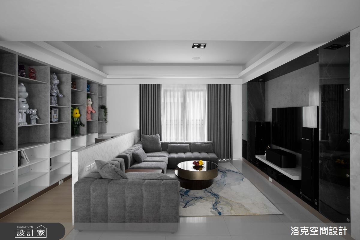 黑白灰堆疊的空間之美！台南簡約現代風透天別墅，留下百看不膩的雋永場景