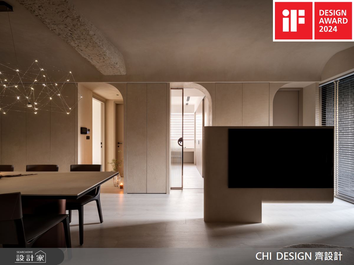 2024 iF 設計大獎Winner！改善低矮動線收納三問題 老樑柱與藝術塗料撞出...