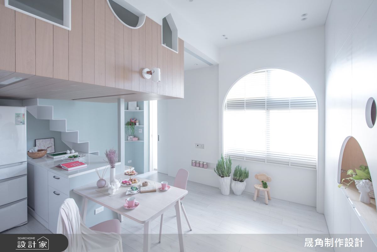 把家變成童話城堡！大人、小孩都愛的 15 坪北歐風樓中樓