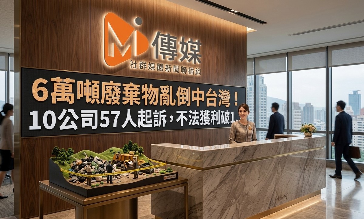 6萬噸廢棄物亂倒中台灣！雲林南投檢方大掃蕩，10公司57人起訴，不法獲利...