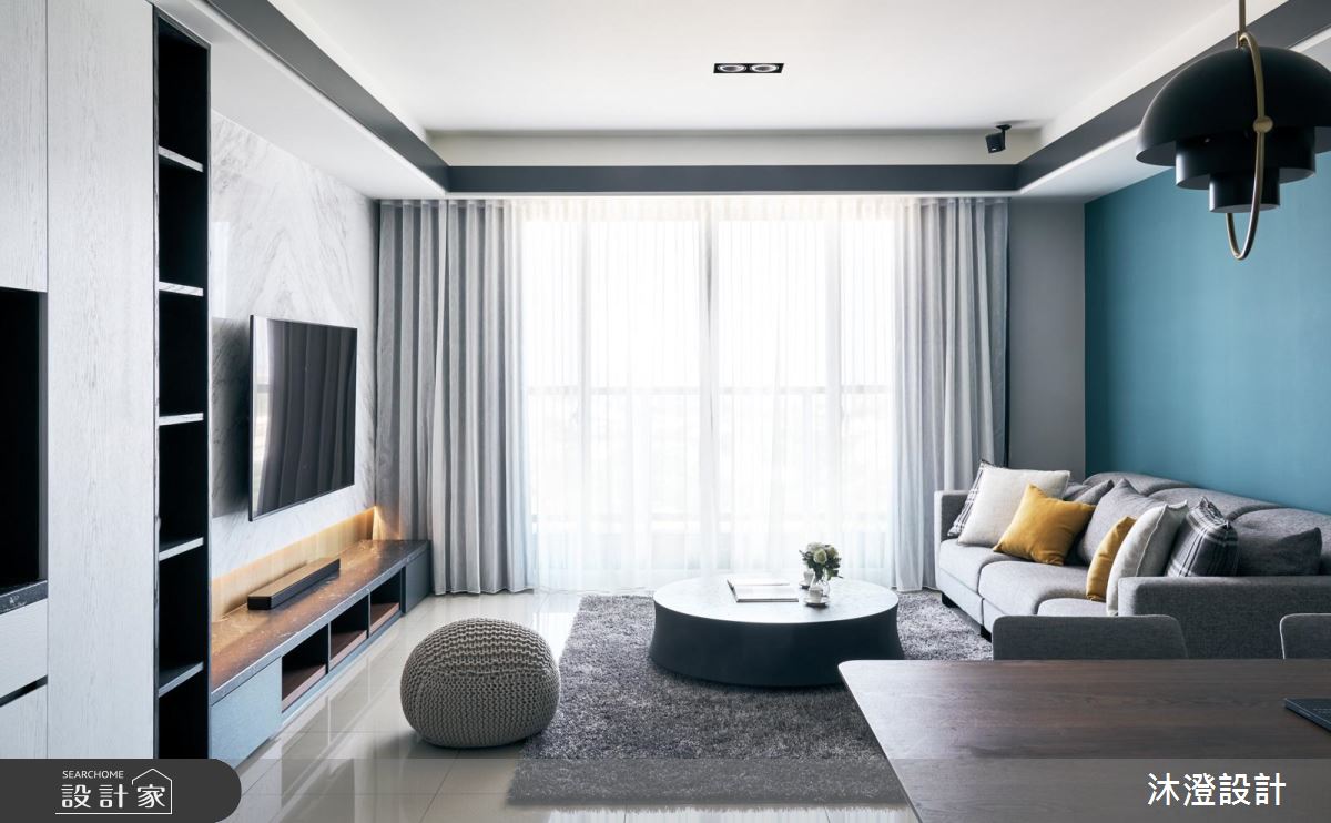 53坪現代風家庭宅，用材質與色系讓舒服氣息慢慢靠近！