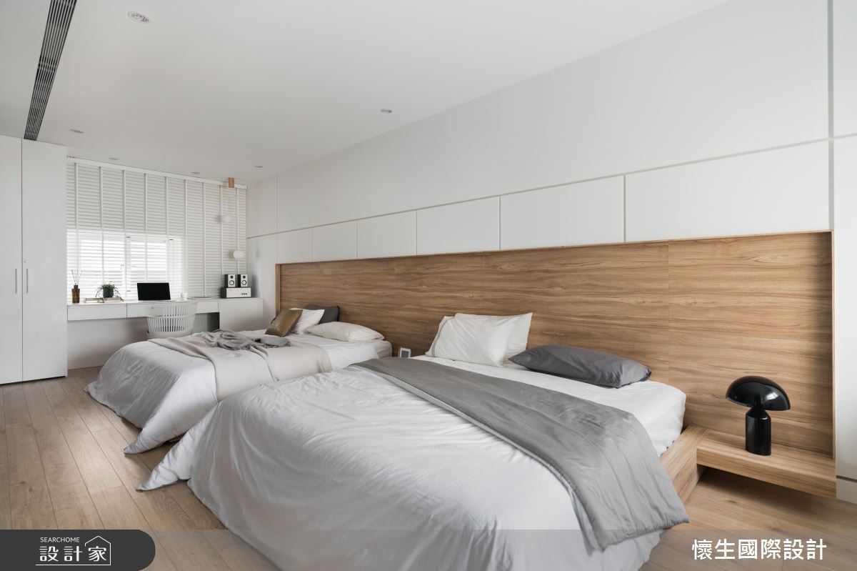老透天厝局部翻新！麻雀雖小，五臟俱全的無印系簡約臥房