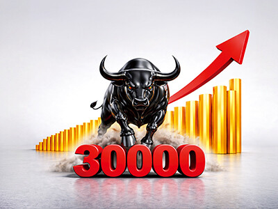 巨量長紅 攻克三萬 站穩台股的Ｃ位，就是台積電！