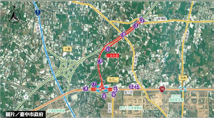 推動國1銜接台74 中市3處都計通過審議