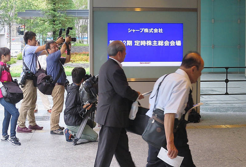 大阪股東會現場 新夏普的第一堂課