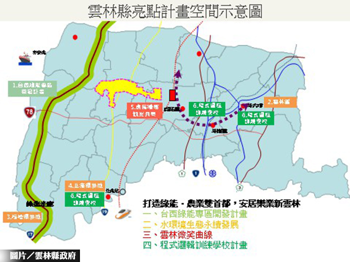 雲林爭48億經費  打造四大亮點 