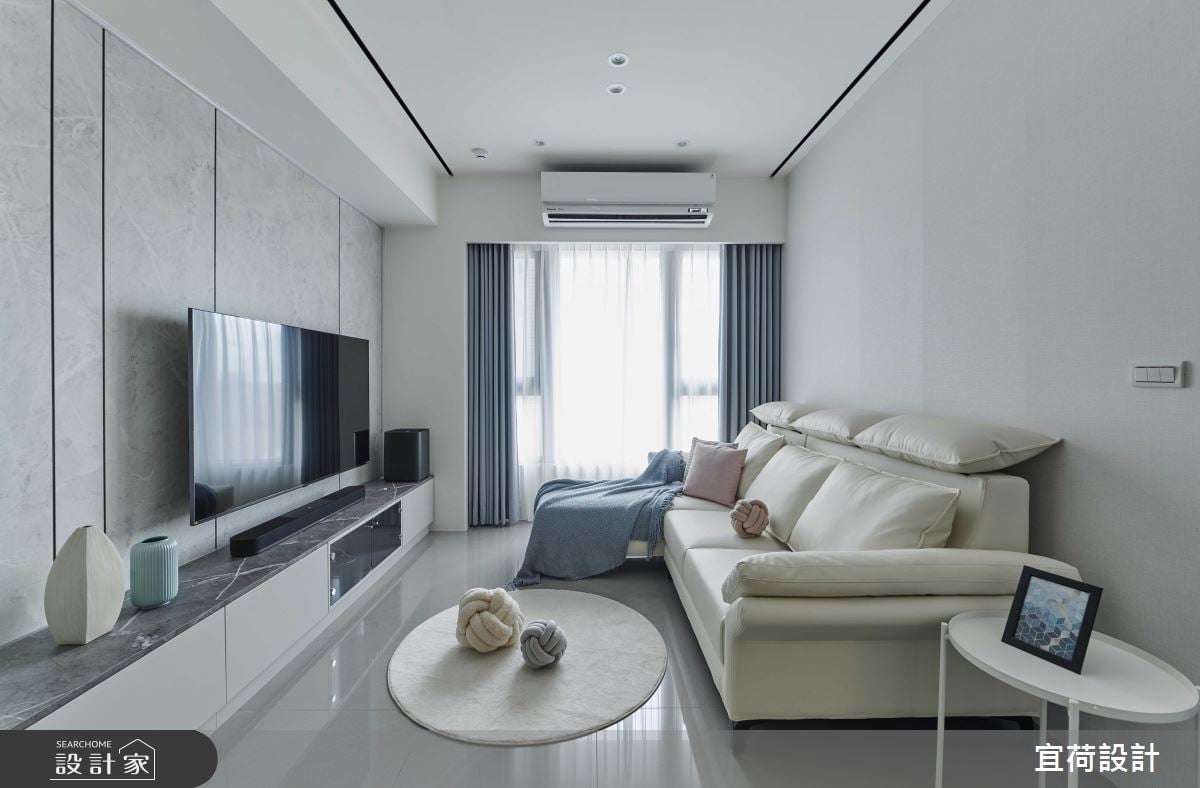 灰階譜寫晨光般的清爽氣息!17坪預售屋客變重塑格局、動線，讓海量收納與...