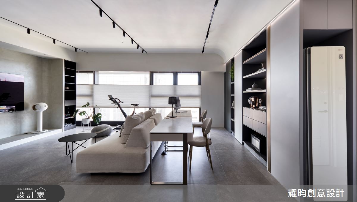 36坪北歐風新成屋開闊空間感，讓書房與健身機能兼具