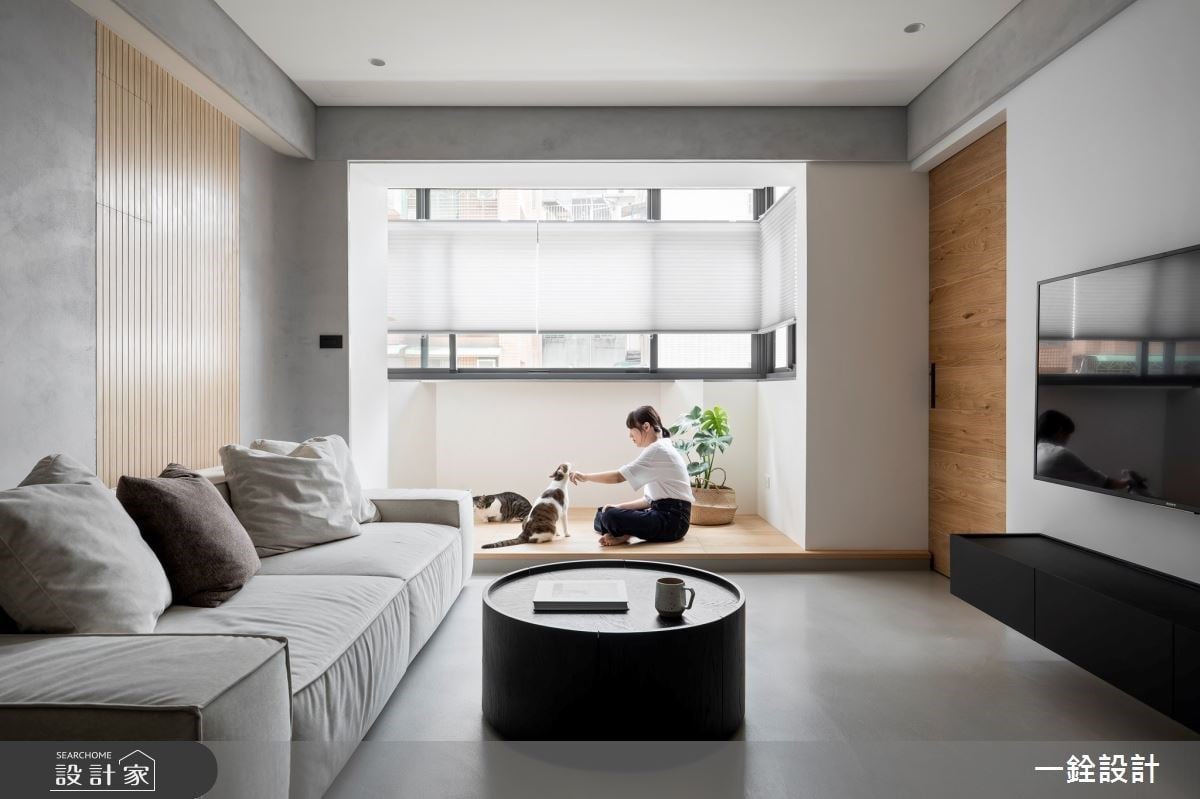 愛是三餐四季與貓孩! 21坪老屋銳變暖心現代寵物宅