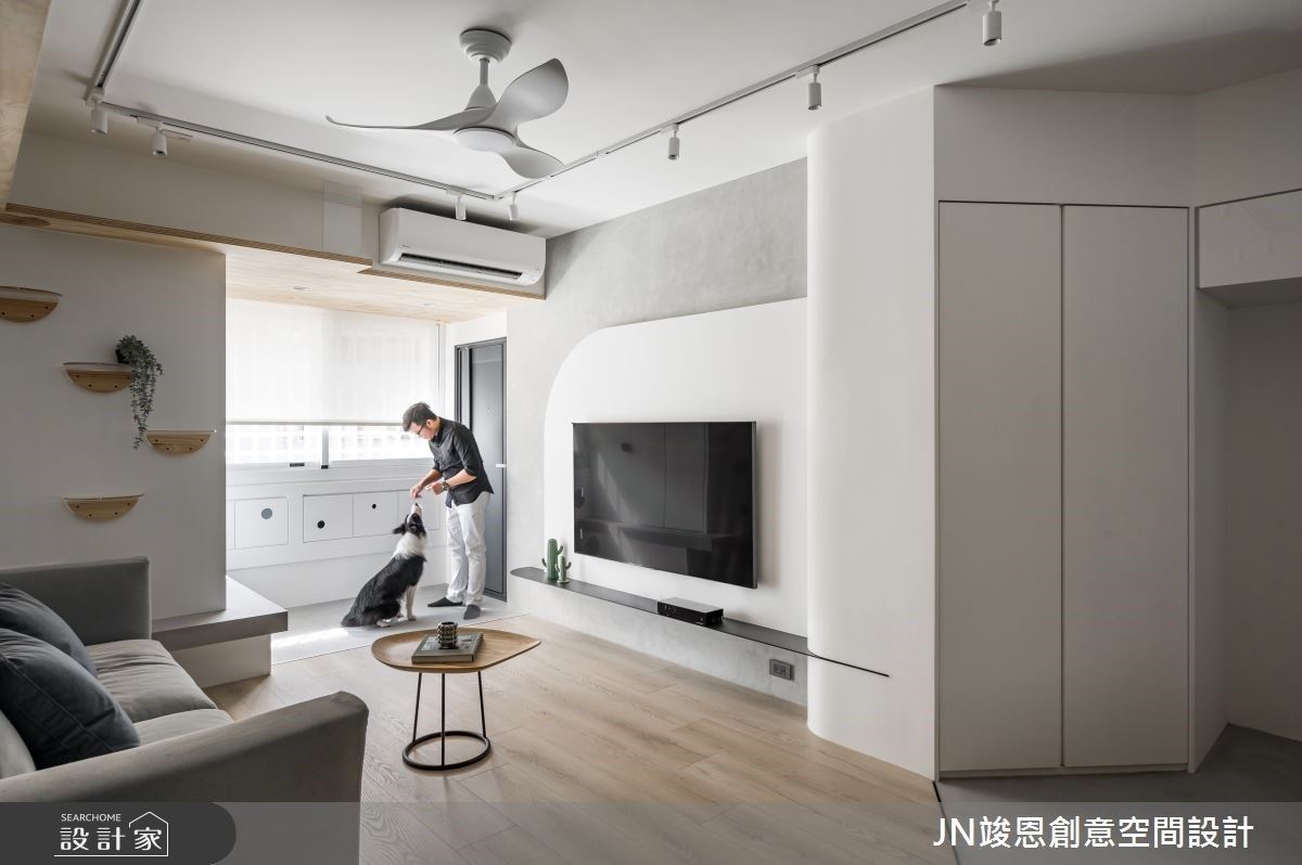 以毛孩兒為名的家！幾何線條交織簡約溫潤 創造2狗5貓都愛的北歐宅