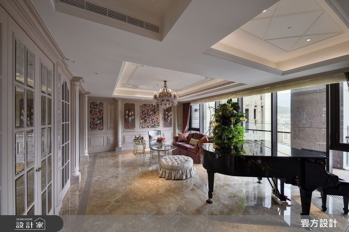 以新古典美學堆疊百坪藝境豪邸!私人酒窖×頂級更衣室×奢華衛浴，開啟頂奢...