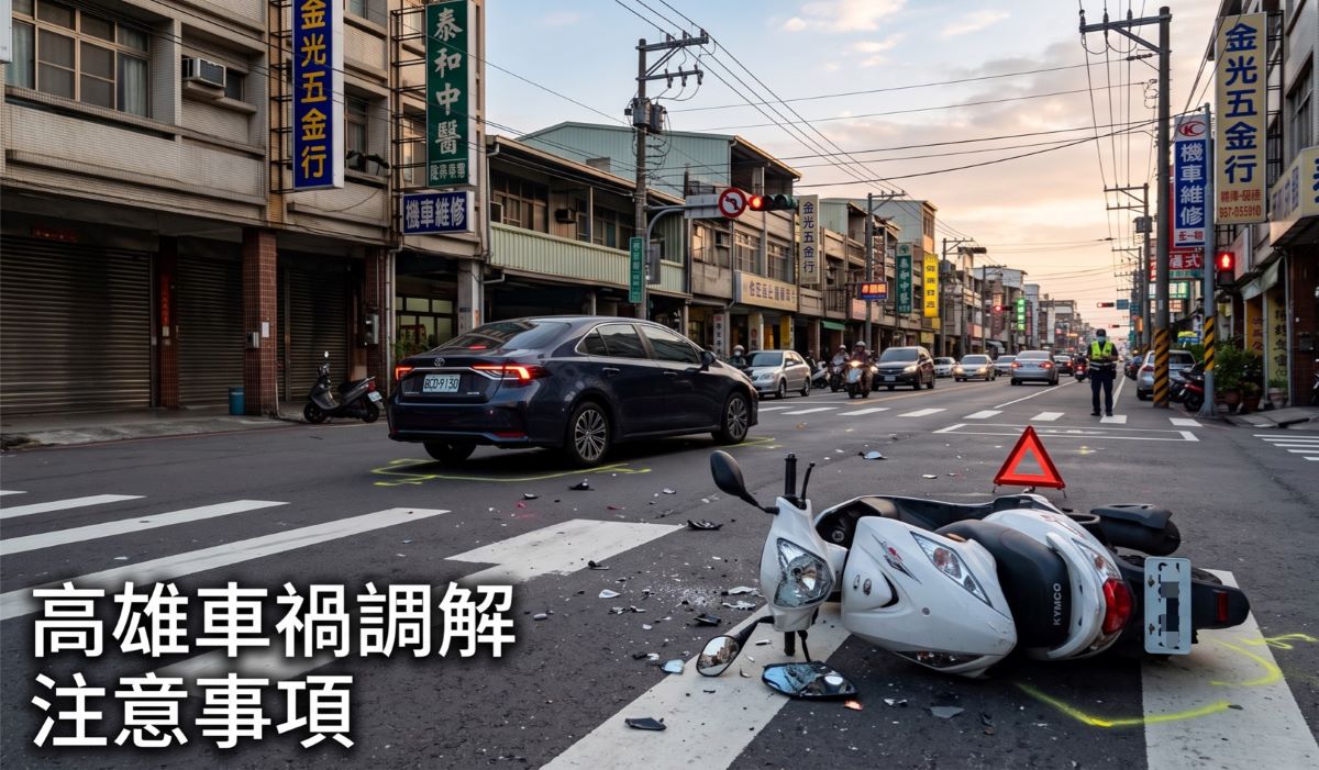 高雄車禍調解怎麼申請？流程與注意事項