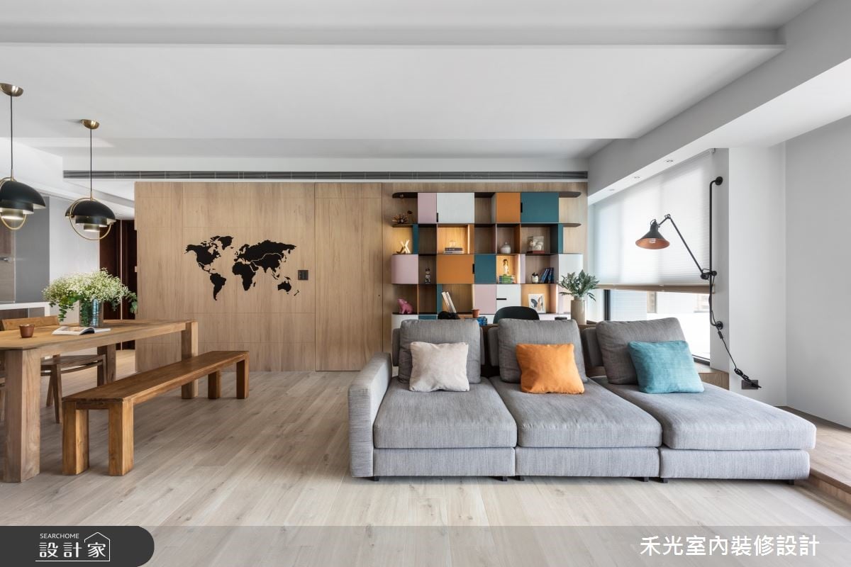 36坪休閒風美宅以色彩妝點!微調格局讓生活更有餘裕