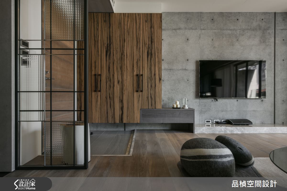 退休生活反璞歸真 清水模素描 40 坪自然原色