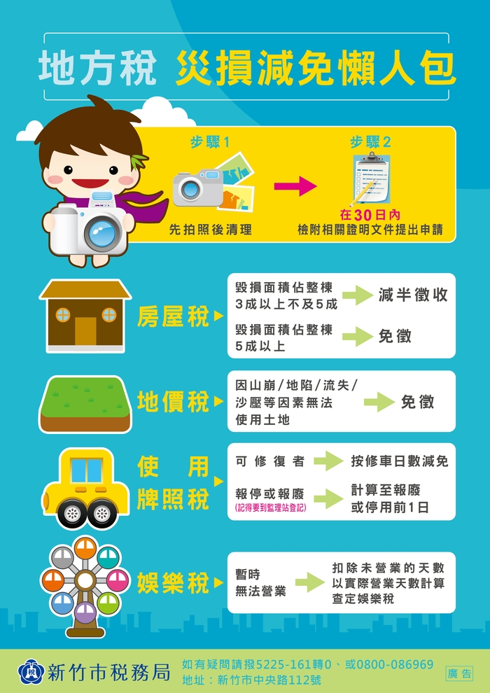 豪雨成災　記得申請稅捐減免