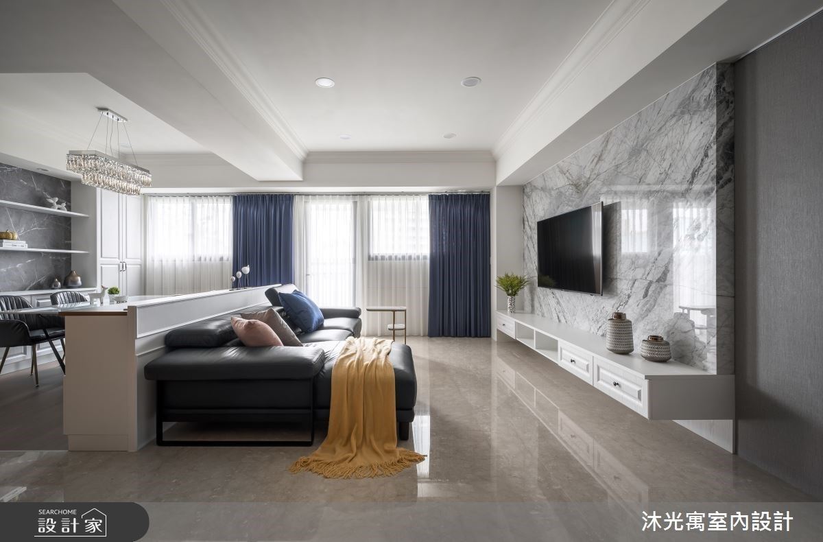 清爽配色與流暢動線的最佳組合！45坪新古典風實現你的生活美學