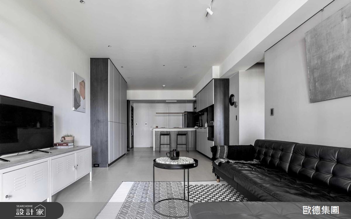 沉浸咖啡廳、民宿般愜意北歐生活！中島延伸桌板、端景牆與迷人日光，堆...