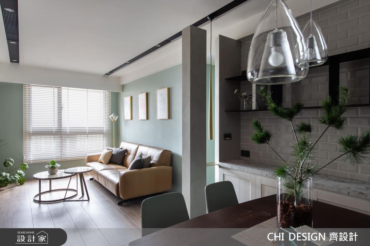 薄荷綠輕盈映生活， 21 坪北歐風單身宅的療癒日常