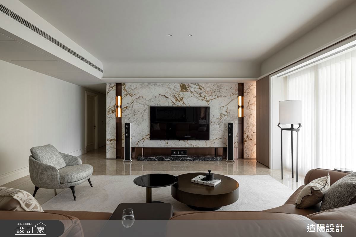 台中新古屋豪宅設計，低調優雅的「微調型硬裝」細膩美學