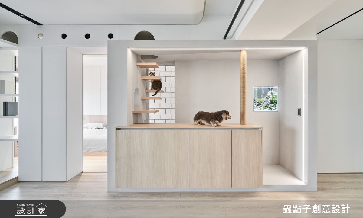 掌握預算，讓簡約不簡單！白色系空間化身毛孩的遊樂園