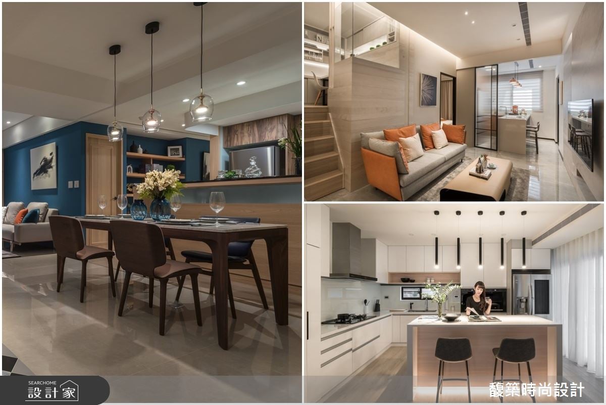 大、中、小坪數都能擁有的開放式餐廚！因應空間給予嶄新的設計解法
