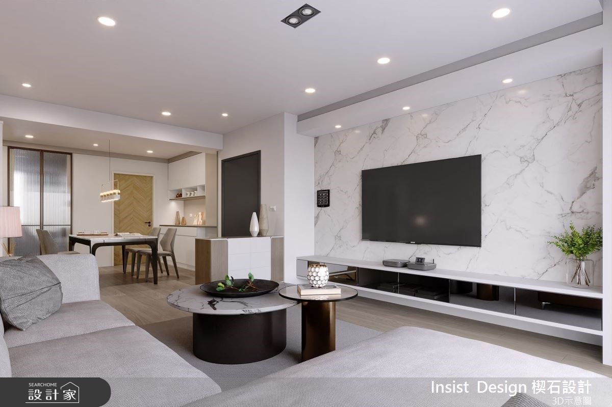 50坪大齡老屋重生記！明亮現代宅以開放格局+活動式家具，實現豐富多變的...