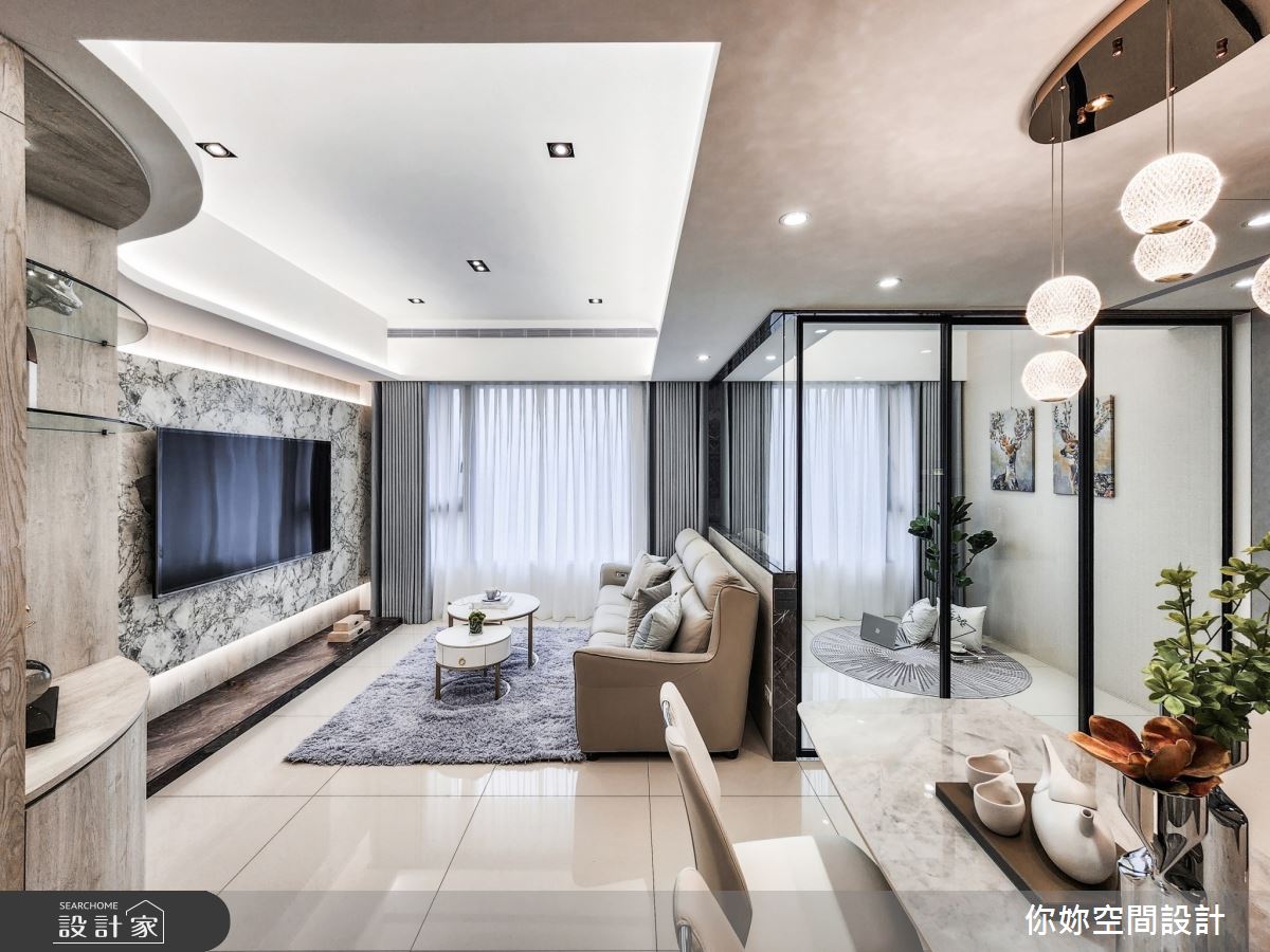 20坪也能展現精緻大器！石材擘劃、通透隔間與流線曲度，創造小豪宅質感