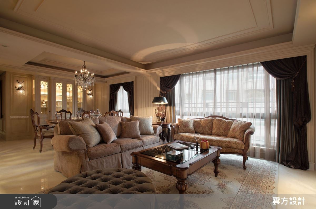 60坪毛胚屋化身奢華感樓中樓，有如步入愜意的古典英式莊園！