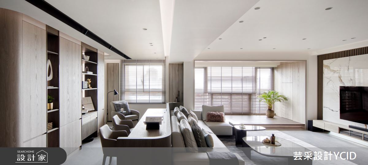 老屋翻新這樣設計好舒服！延伸戶外陽台架高區，讓空間尺度打開一倍