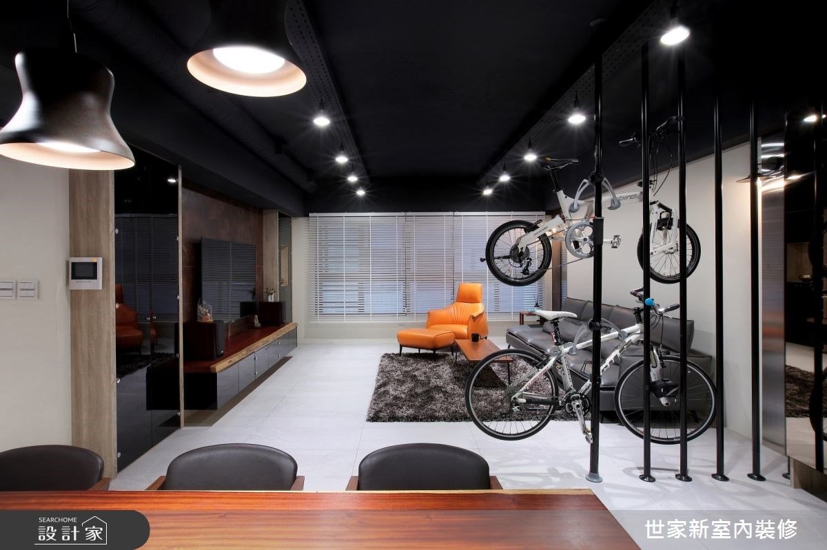 個性單車架化身時尚風景！39 坪風格混搭宅，展現獨一無二的生活態度！
