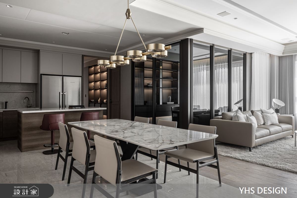 溫柔婉約的60坪全齡宅，低階色調也能兼顧細膩的精緻質感