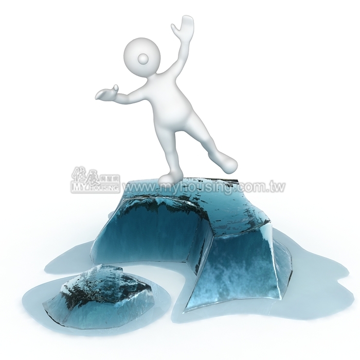 淡水危樓都更不成　騎樓坍塌破洞