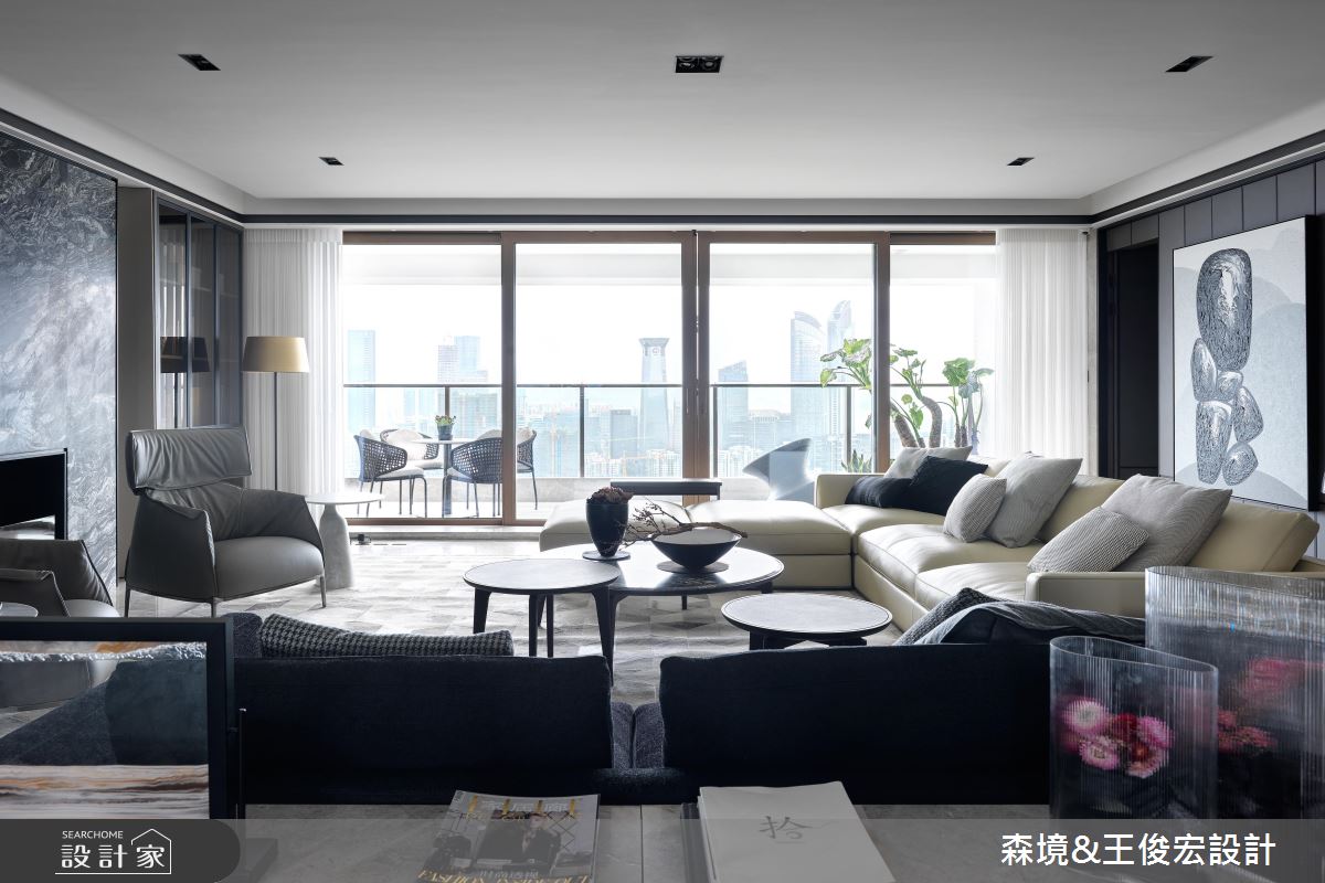 中西合璧現代風大宅 用大理石砌出氣派客廳 !