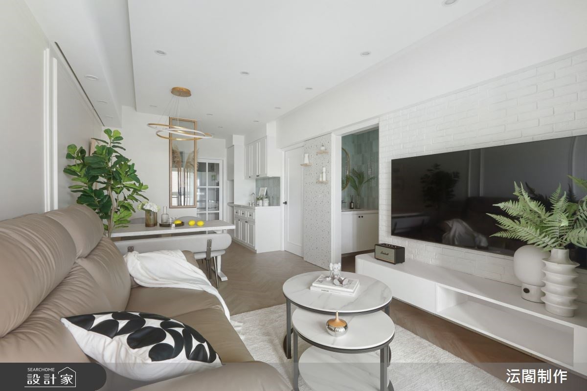 屢獲國外設計大獎肯定！現代美式風讓人瞬移曼哈頓，還用沁涼湖水綠刷新老屋