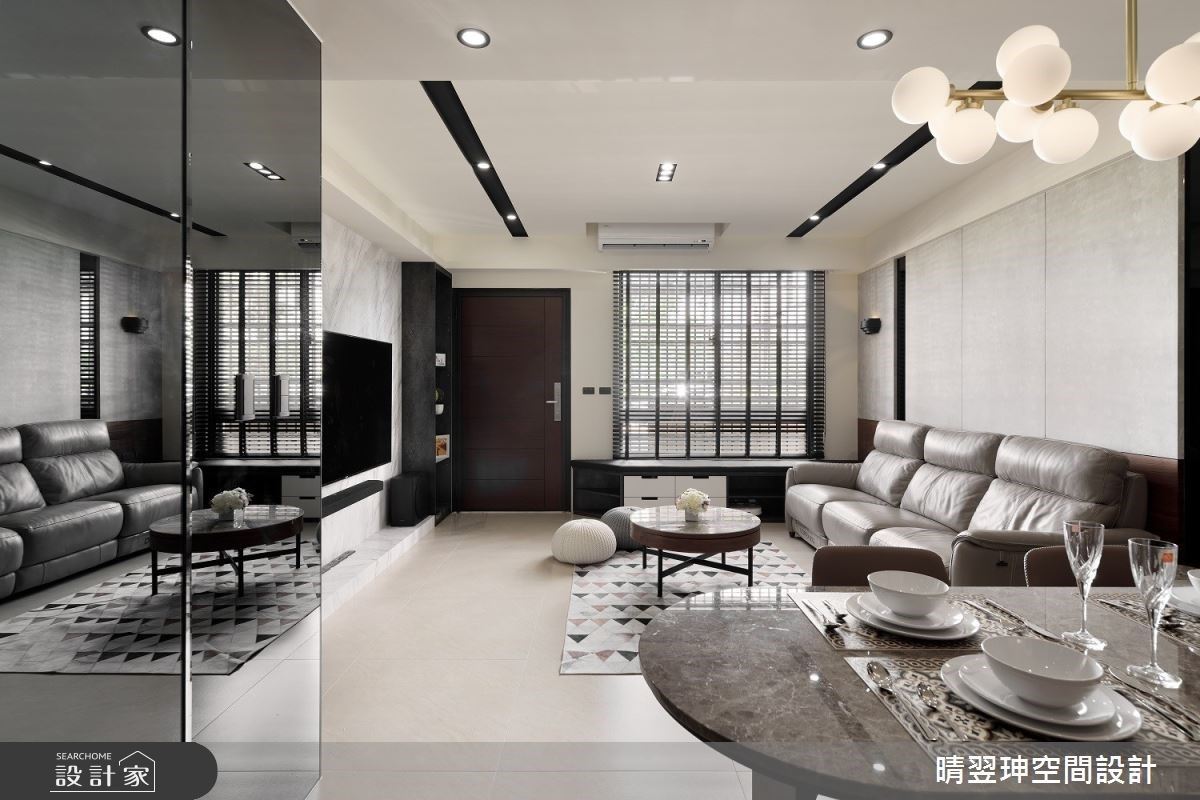 現代風透天宅，運用場域規劃無形昇華一家四口的情感