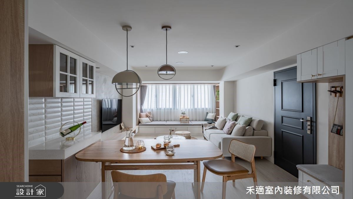 台北市大安區30坪老屋翻新大變身！會計師夫妻打造北歐風新婚宅，生活感...