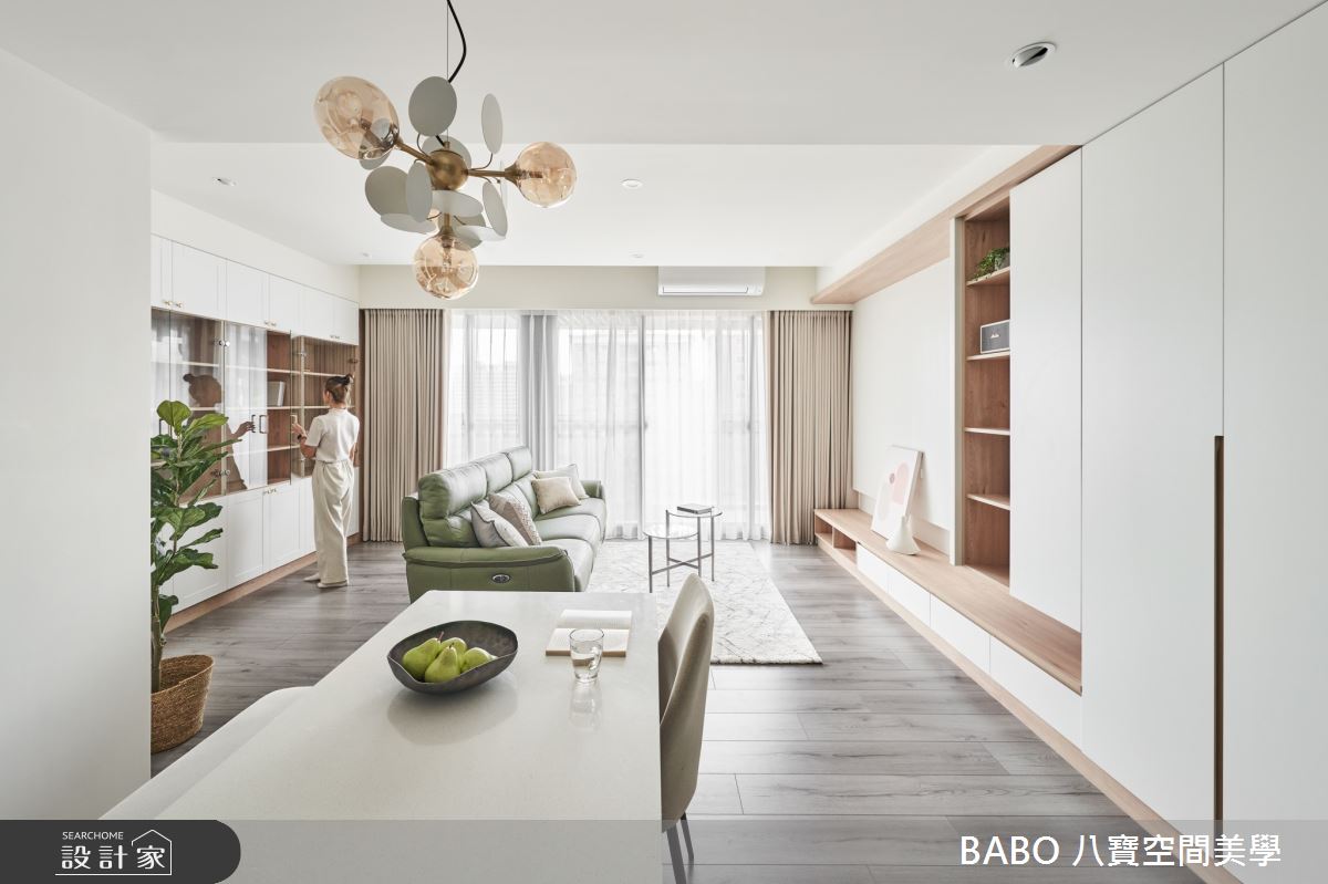 桃園23坪客餐廚開放式設計，大三房日式無印悠然調性，單身生活或朋友聚...