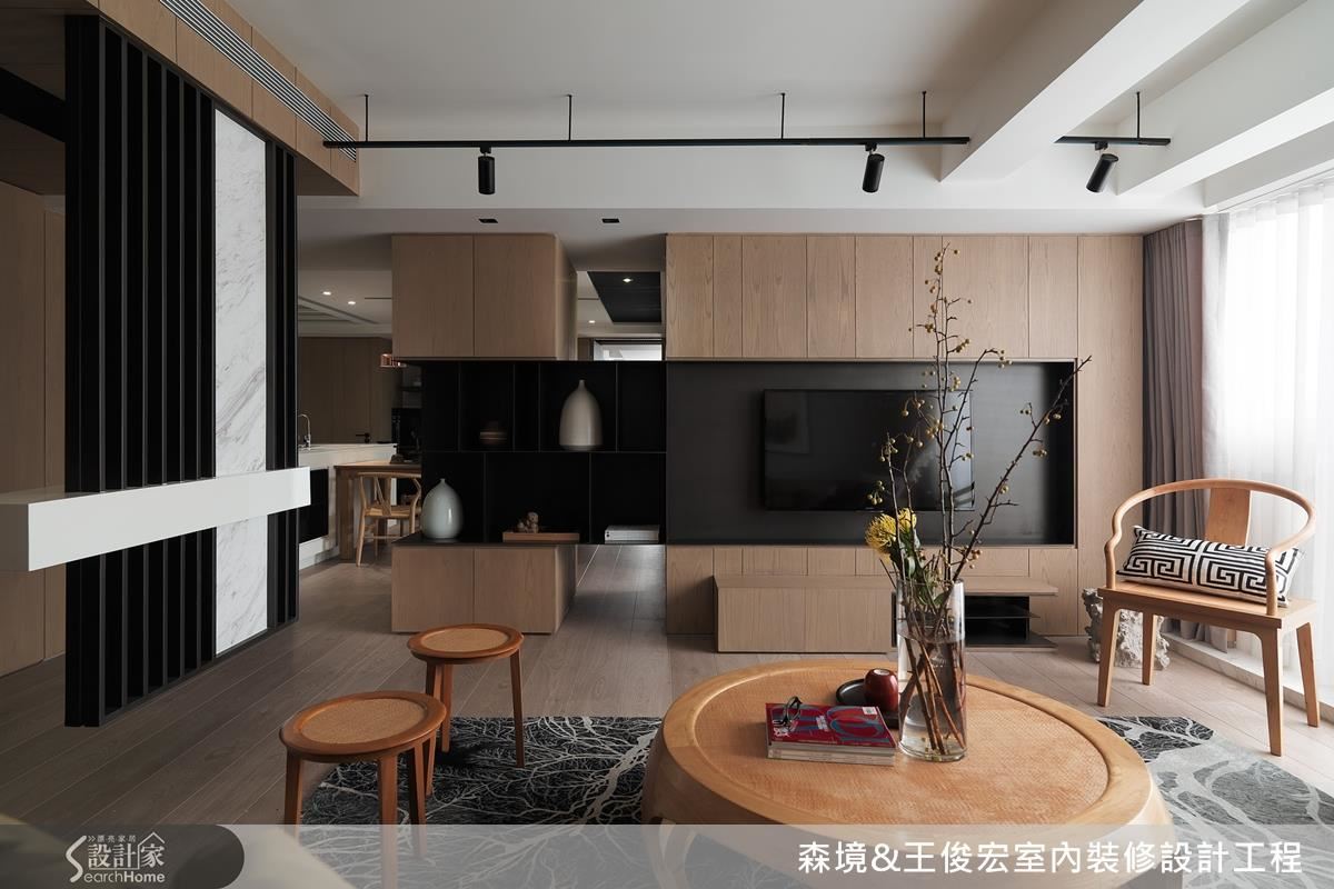 微建築格局安排、中西合璧軟裝布置，打造光影流動，跨文化現代住宅