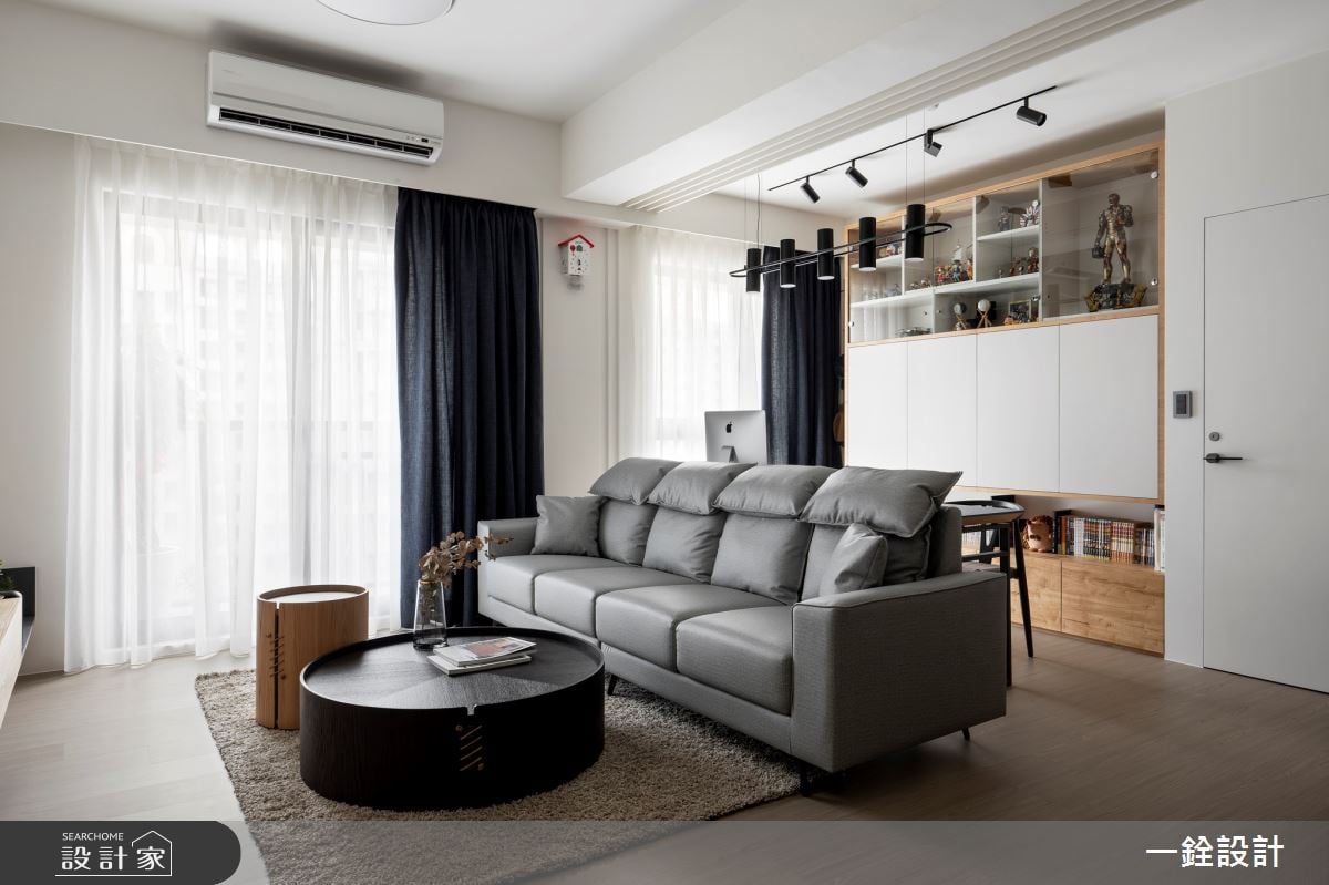 21坪北歐風引入好採光，創造多功能書房及展示收納機能實現令人驚豔的舒...