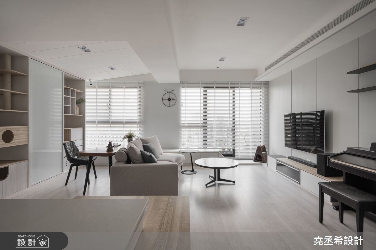 貓主子的32坪遊樂園，美感機能兼具的現代北歐宅