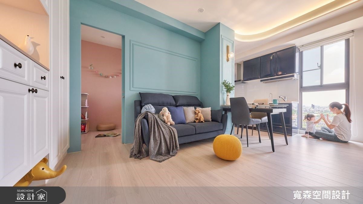 究極小宅收納空間規劃！美式鄉村風配上明亮糖果色，宛如入住湖邊小屋！...